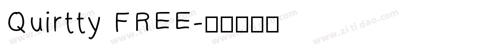 Quirtty FREE字体转换